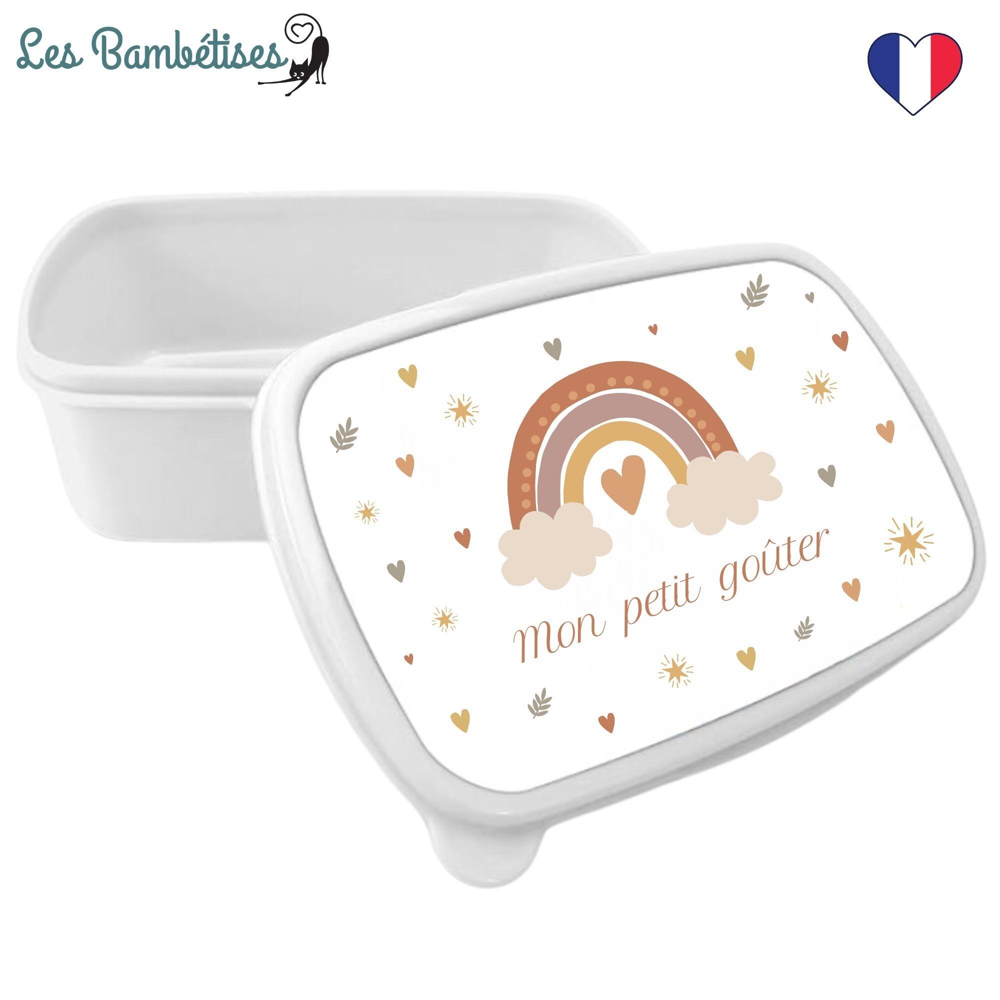 Scatola per snack con nuvole arcobaleno