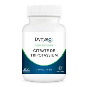 CITRATE DE TRIPOTASSIUM - Pureté certifiée ≥ 99% - 1000 mg / 60 gélules 1