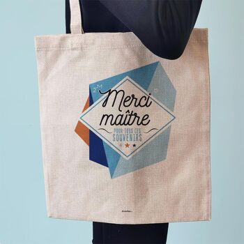 Tote bag “Merci maître”