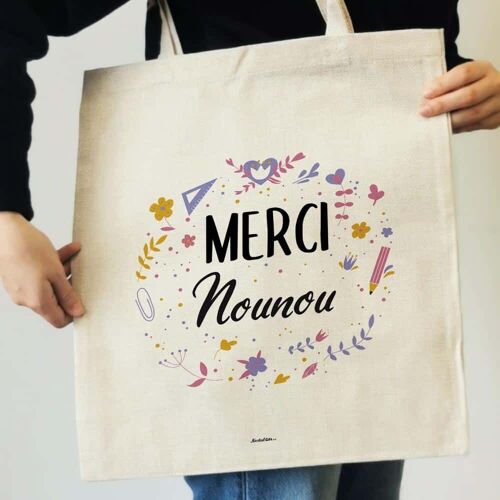 Tote bag “Merci Nounou”