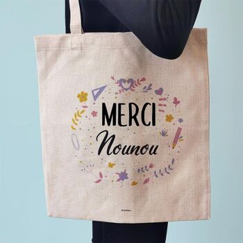 Tote bag “Merci Nounou” 3