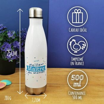 Bouteille isotherme 500 ml  "Meilleur maître du monde" 3