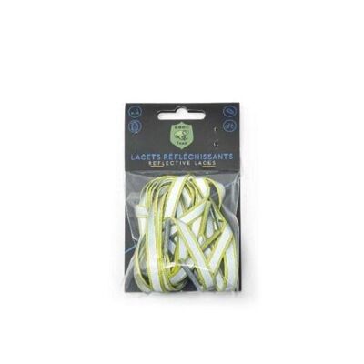 TOAD reflective laces - lemon yellow