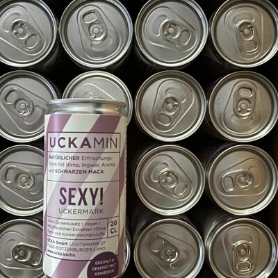 UCKAMINE SEXY! Ginger refreshment drink with black maca - alcohol-free (incl.Deposit 24x25ct)
