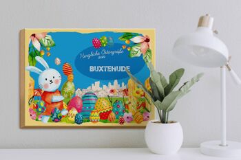 Panneau en bois Pâques Salutations de Pâques 40x30cm BUXTEHUDE cadeau 3