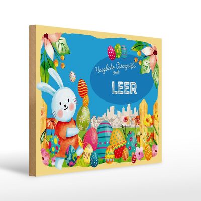 Holzschild Ostern Ostergrüße 40x30cm LEER Geschenk FEST