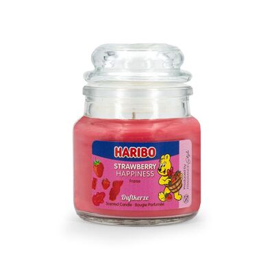 Bougie parfumée Haribo Bonheur Fraise - 85g