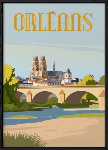 Affiche ville Orléans 4 3