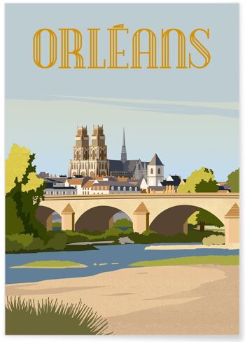 Affiche ville Orléans 4 5