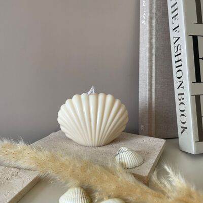 SHELL - unscented decorative candle