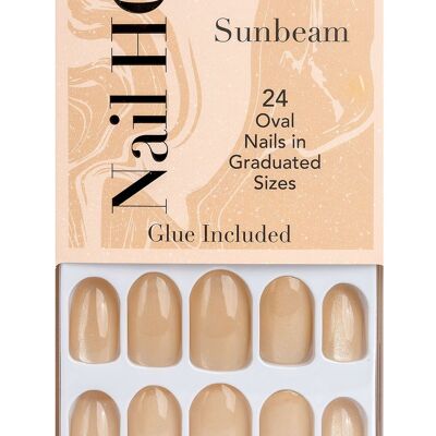 Nail HQ Oval Sunbeam Nails (24 pièces)