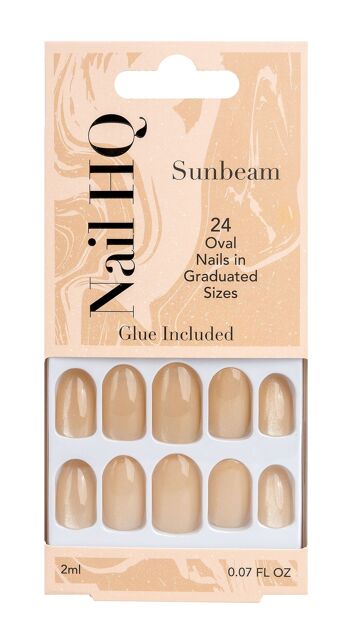 Nail HQ Oval Sunbeam Nails (24 pièces) 1