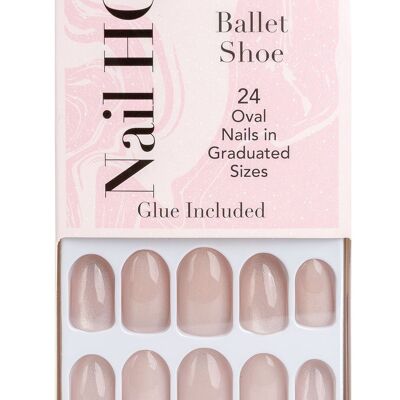 Nail HQ Oval Ballet Shoe Nails (24 Pieces)