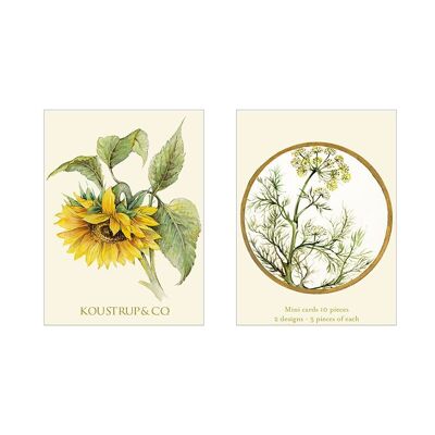 Minikarten Sommer - Sonnenblume