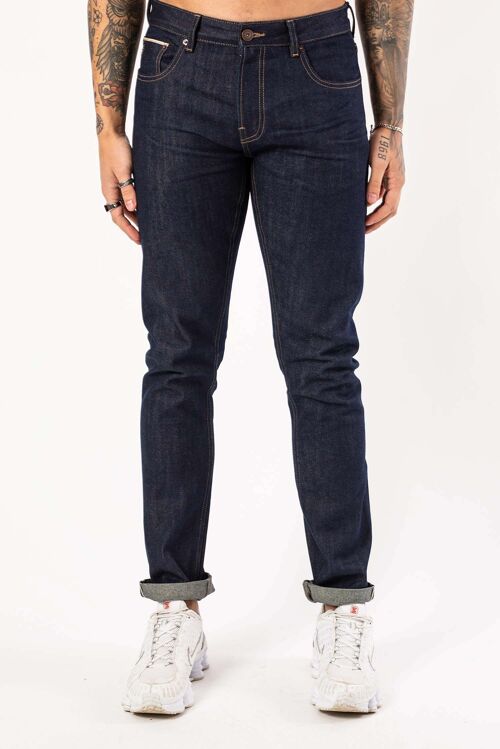 Klondike Slim Fit Selvedge Jeans In Rinse Wash