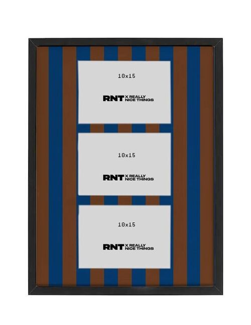 Photo Frame 60x40 - Blue and Brown