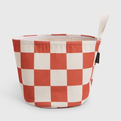 Lennie Cotton Handle Basket - Smiley