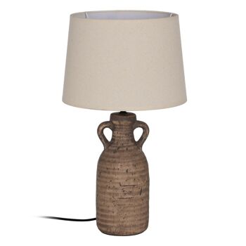 LAMPE DE TABLE AMPHORA BEIGE-MARRON 1