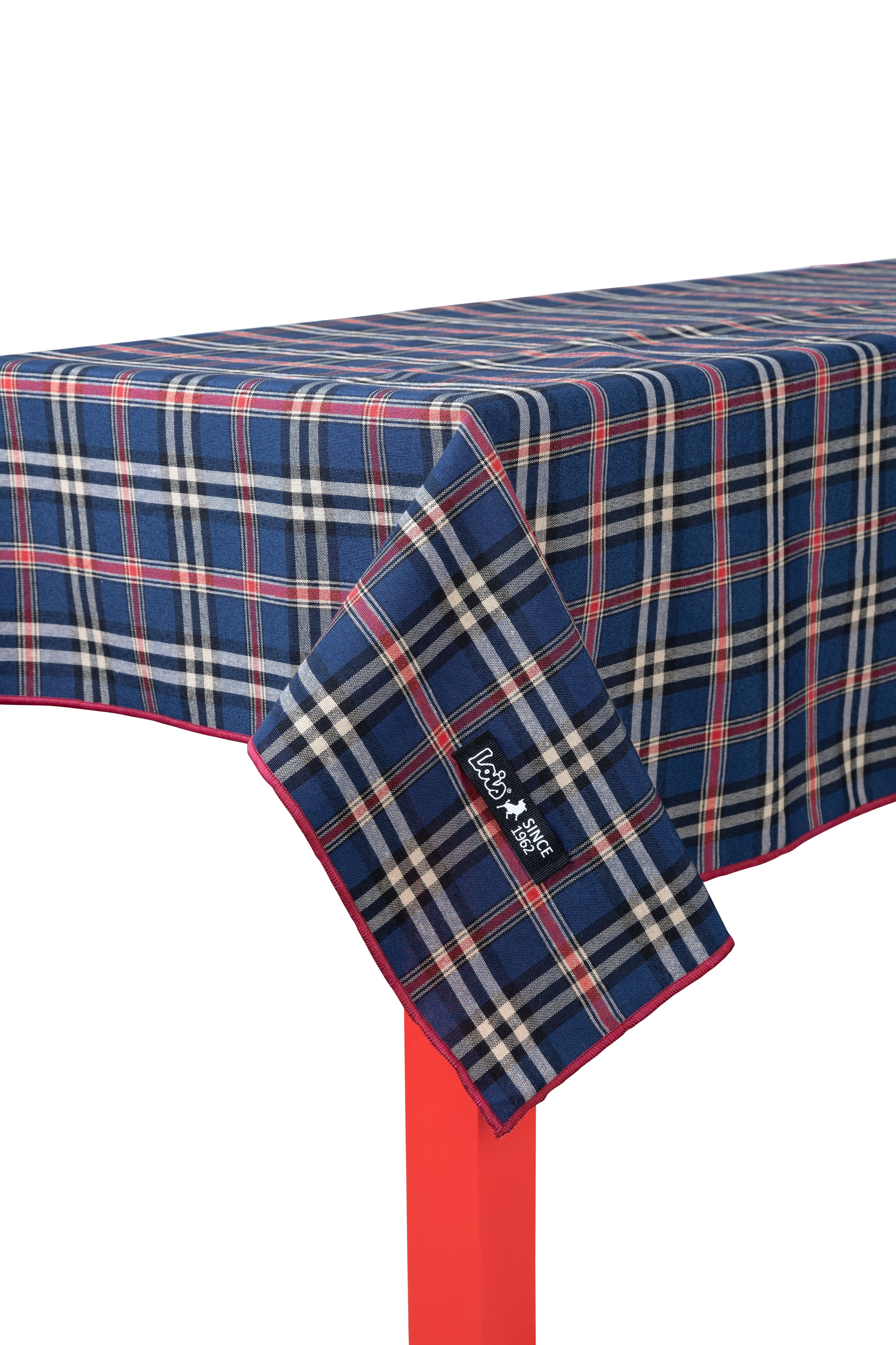 Tovaglia cottage 140x200 - Blu