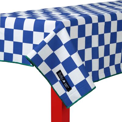 Tischdecke 140x250 Marshall – Blaue Quadrate