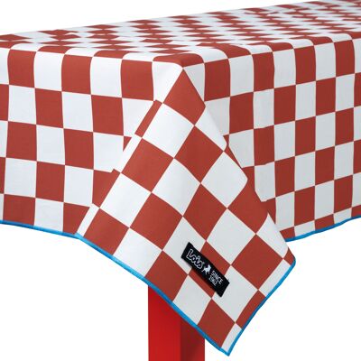 Tablecloth 140x250 Marshall - Red Squares