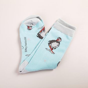 Chaussettes à motif macareux 5