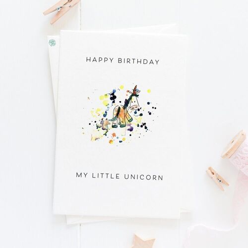 Happy Birthday Unicorn Card