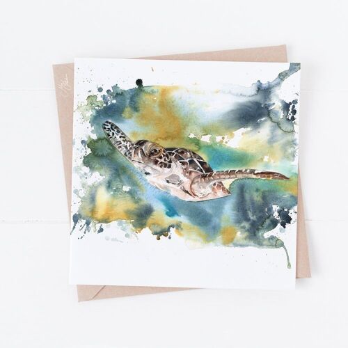 Sea Turtle Greeting Card