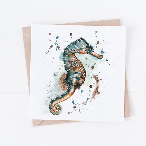 Seahorse Greeting Card