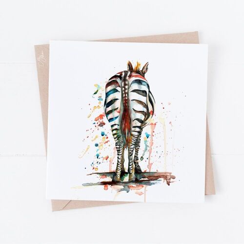 Zebra Greeting Card