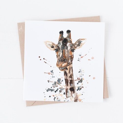 Giraffe Greeting Card