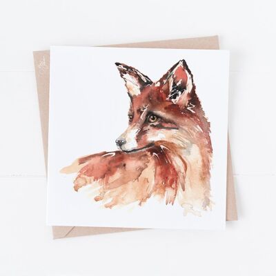 Cartolina d'auguri di volpe