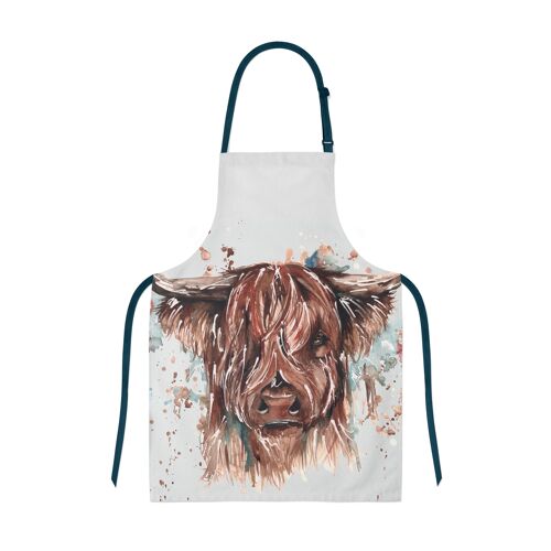 Highland Cow Design Cotton Apron