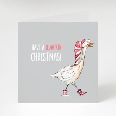 Haben Sie eine Quackin' Weihnachtsgrußkarte