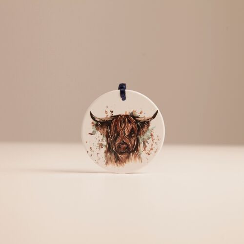 Highland Cow Hanging Wall Decoration