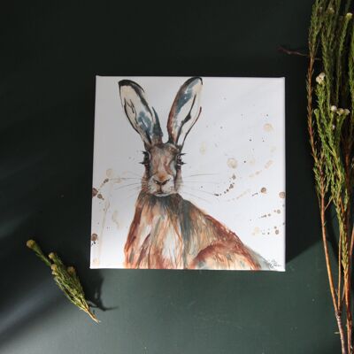 Hase-Aquarell-Leinwand