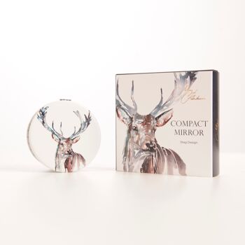 Miroir compact aquarelle Stag Design 2