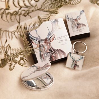 Miroir compact aquarelle Stag Design 5