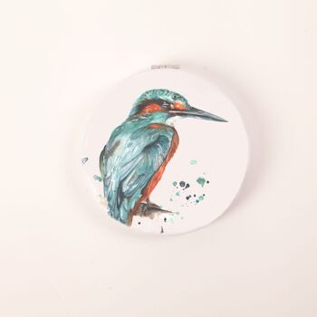 Miroir compact aquarelle Kingfisher Design 2