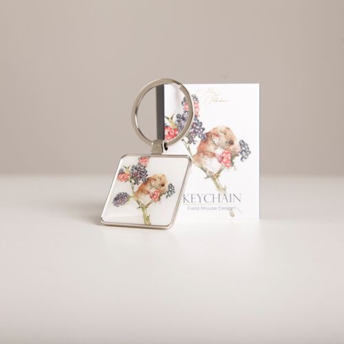 Field Mouse Design Keychain with Gift Box