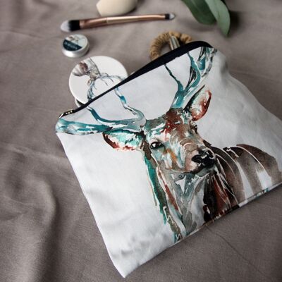 Stag Cotton Cosmetic Bags