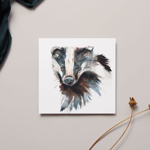 Badger Greeting Card