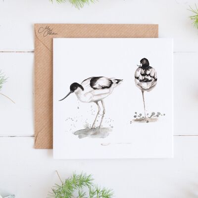 Avoceta británica Tarjetas de felicitación