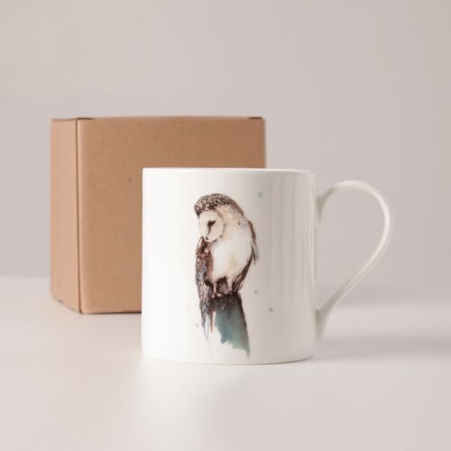 Owl Design Bone China Mug