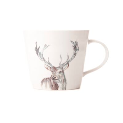 The Highlands - Taza de porcelana con diseño de ciervo
