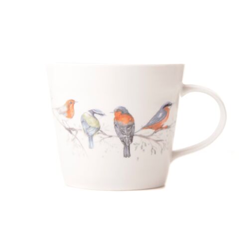 The Lookout British Birds Design Bone China Mug