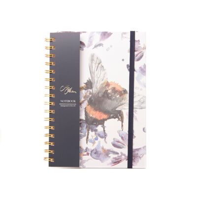 Cuaderno A5 con diseño de acuarela de abejas The Orchard
