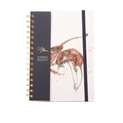 Cuaderno A5 con diseño de acuarela de ratones de campo The Field