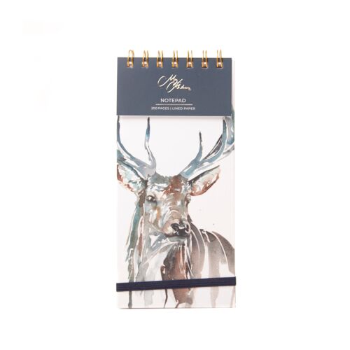 The Highlands' Stag Watercolour Design Notepad