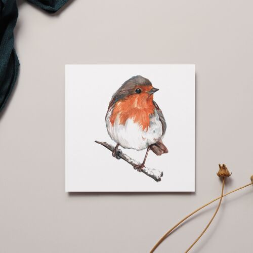 Robin Watercolour Greeting Card